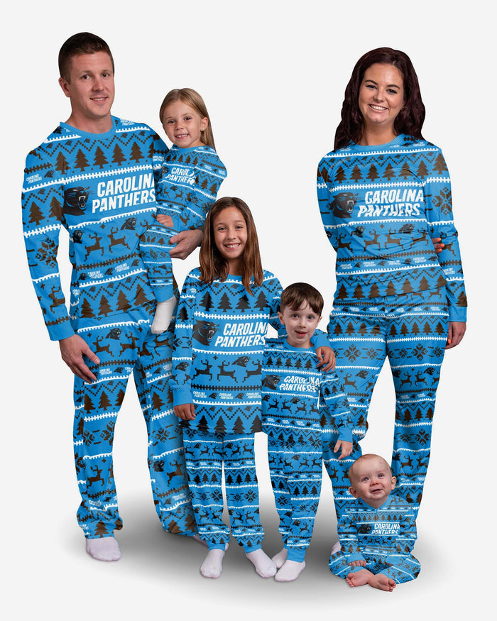 Carolina Panthers Youth Family Holiday Pyjamas FOCO - FOCO.com | UK & IRE