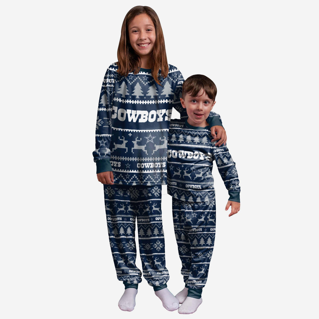Dallas Cowboys Youth Family Holiday Pyjamas FOCO 4 - FOCO.com | UK & IRE