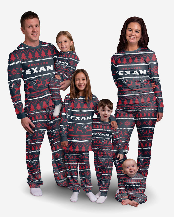 Houston Texans Youth Family Holiday Pyjamas FOCO - FOCO.com | UK & IRE