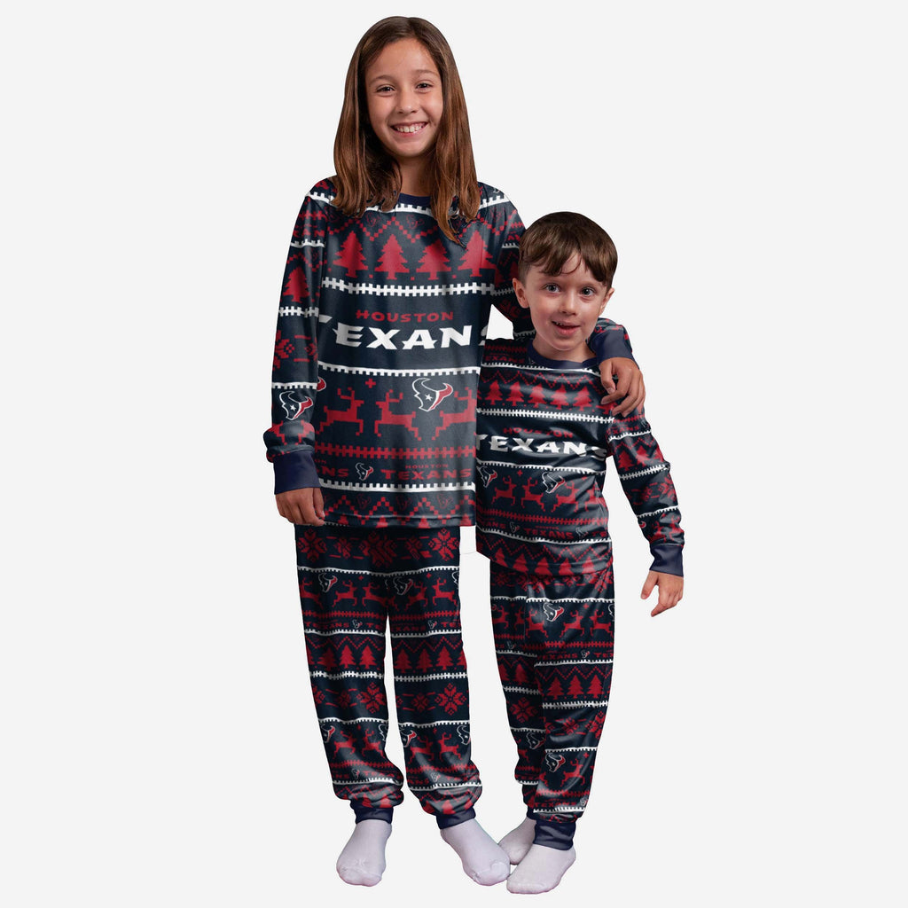 Houston Texans Youth Family Holiday Pyjamas FOCO 4 - FOCO.com | UK & IRE