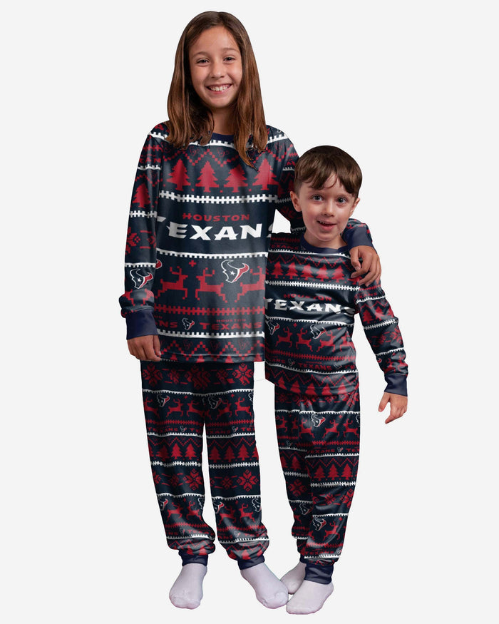 Houston Texans Youth Family Holiday Pyjamas FOCO 4 - FOCO.com | UK & IRE