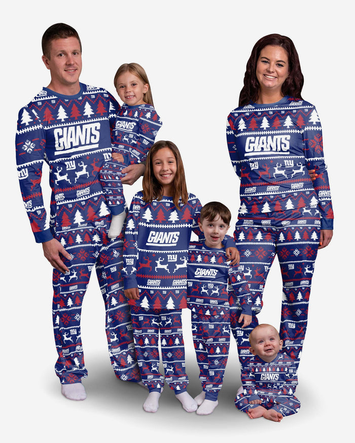 New York Giants Youth Family Holiday Pyjamas FOCO - FOCO.com | UK & IRE
