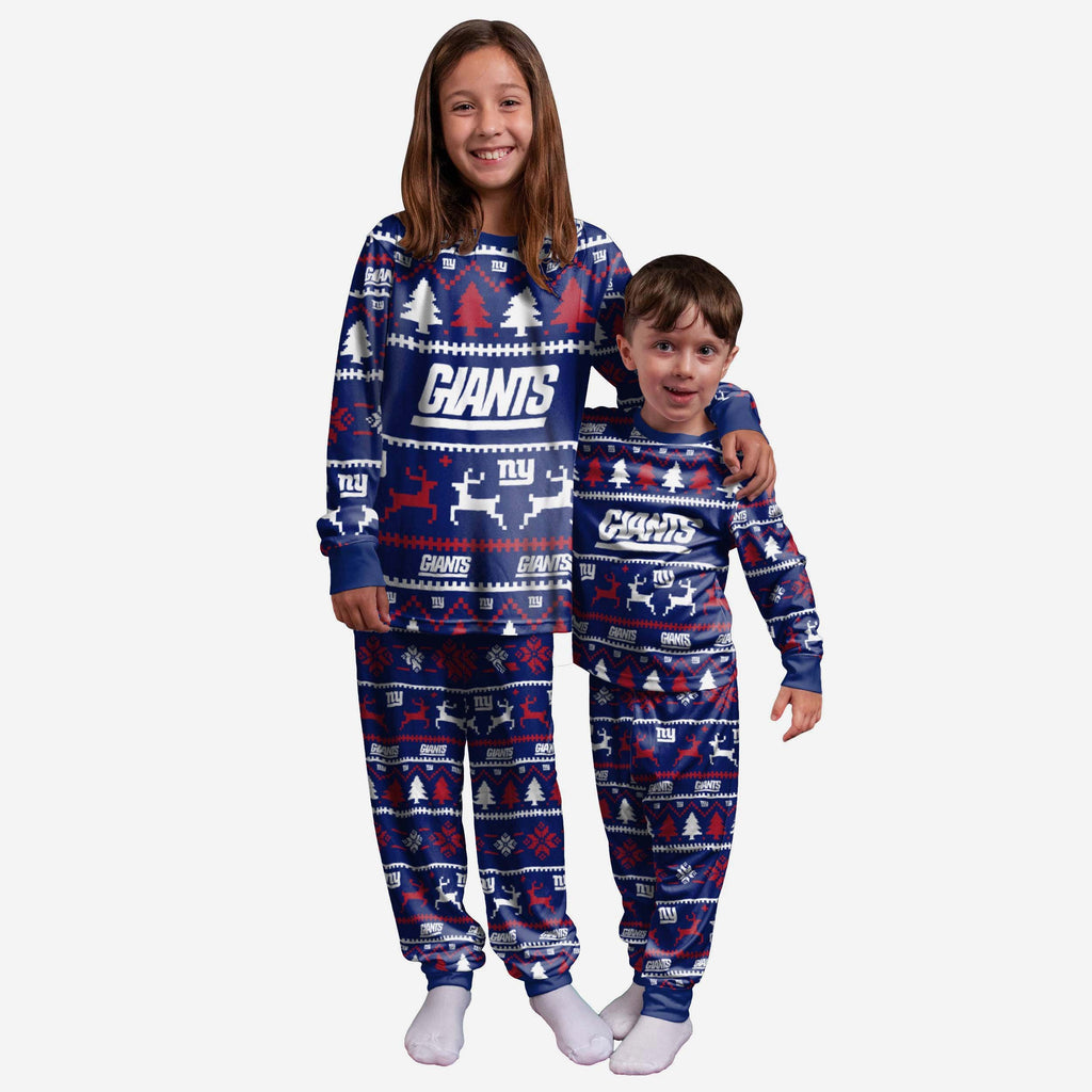 New York Giants Youth Family Holiday Pyjamas FOCO 4 - FOCO.com | UK & IRE