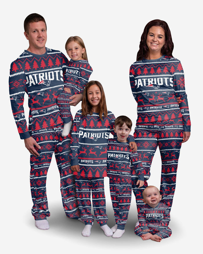 New England Patriots Youth Family Holiday Pyjamas FOCO - FOCO.com | UK & IRE