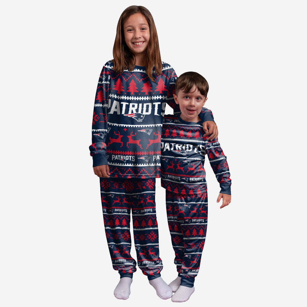 New England Patriots Youth Family Holiday Pyjamas FOCO 4 - FOCO.com | UK & IRE