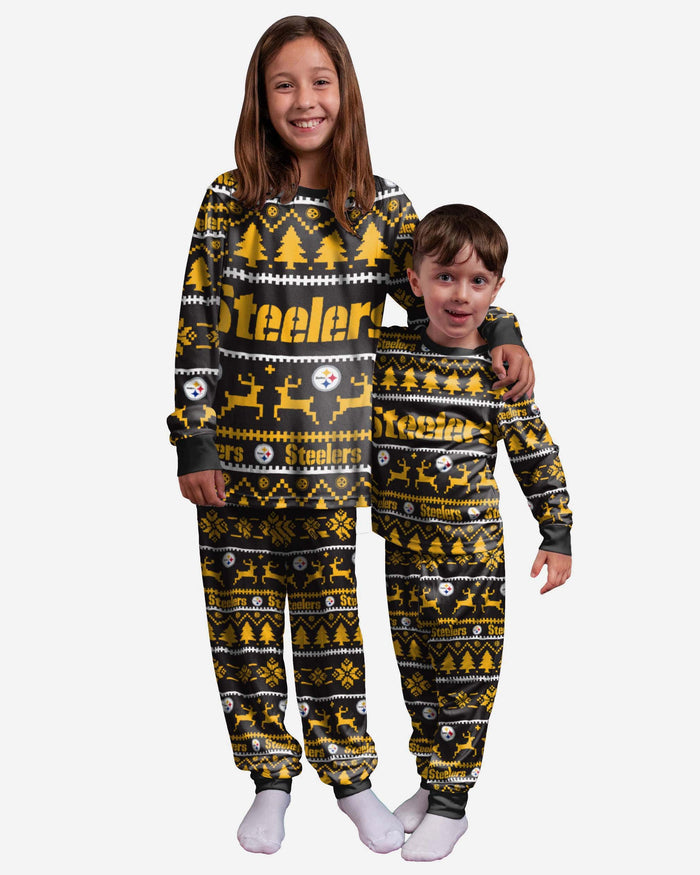 Pittsburgh Steelers Youth Family Holiday Pyjamas FOCO 4 - FOCO.com | UK & IRE