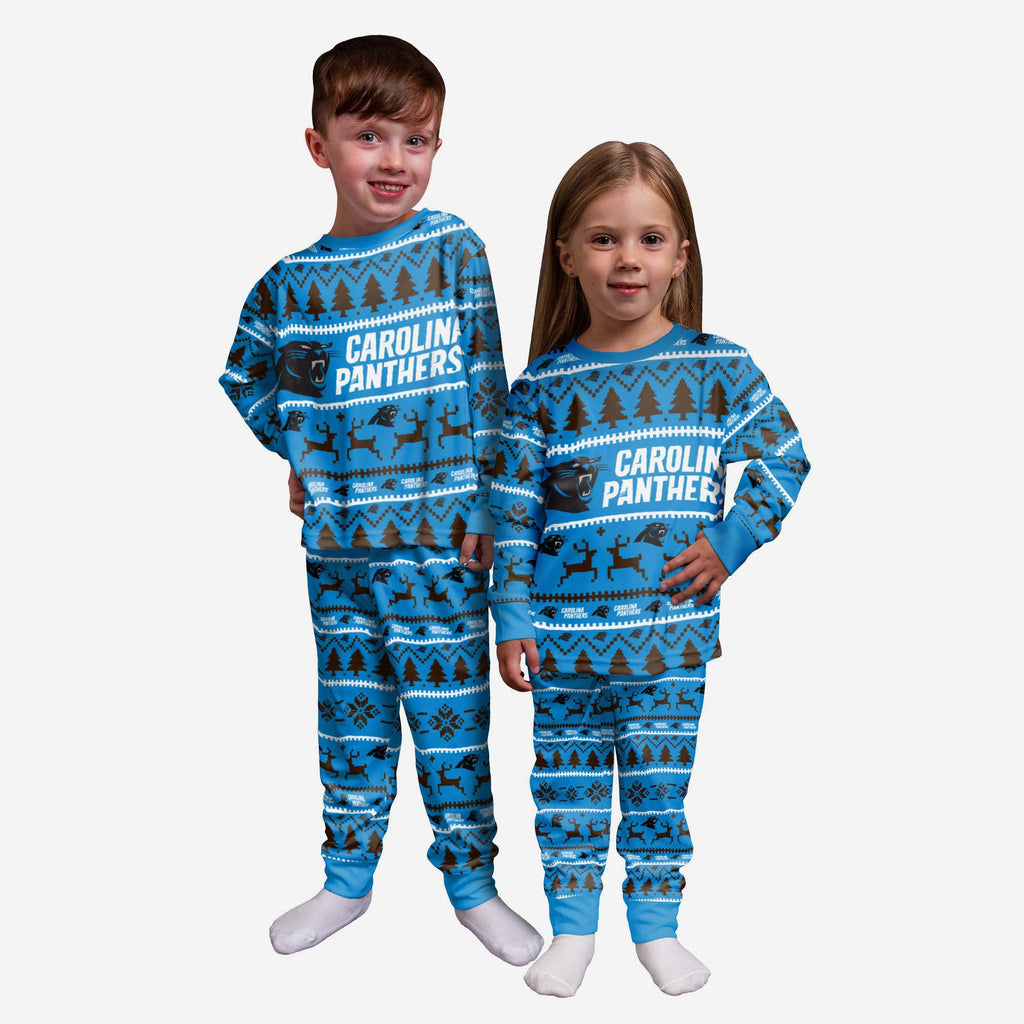 Carolina Panthers Toddler Family Holiday Pyjamas FOCO 2Y - FOCO.com | UK & IRE