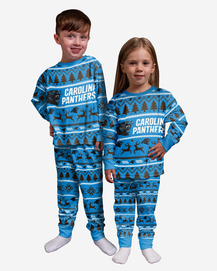 Carolina Panthers Toddler Family Holiday Pyjamas FOCO 2Y - FOCO.com | UK & IRE