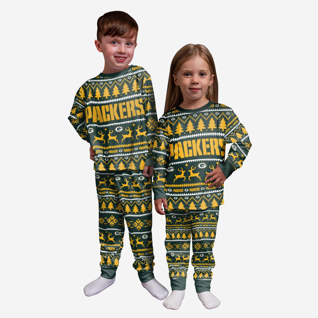 Green Bay Packers Toddler Family Holiday Pyjamas FOCO 2Y - FOCO.com | UK & IRE