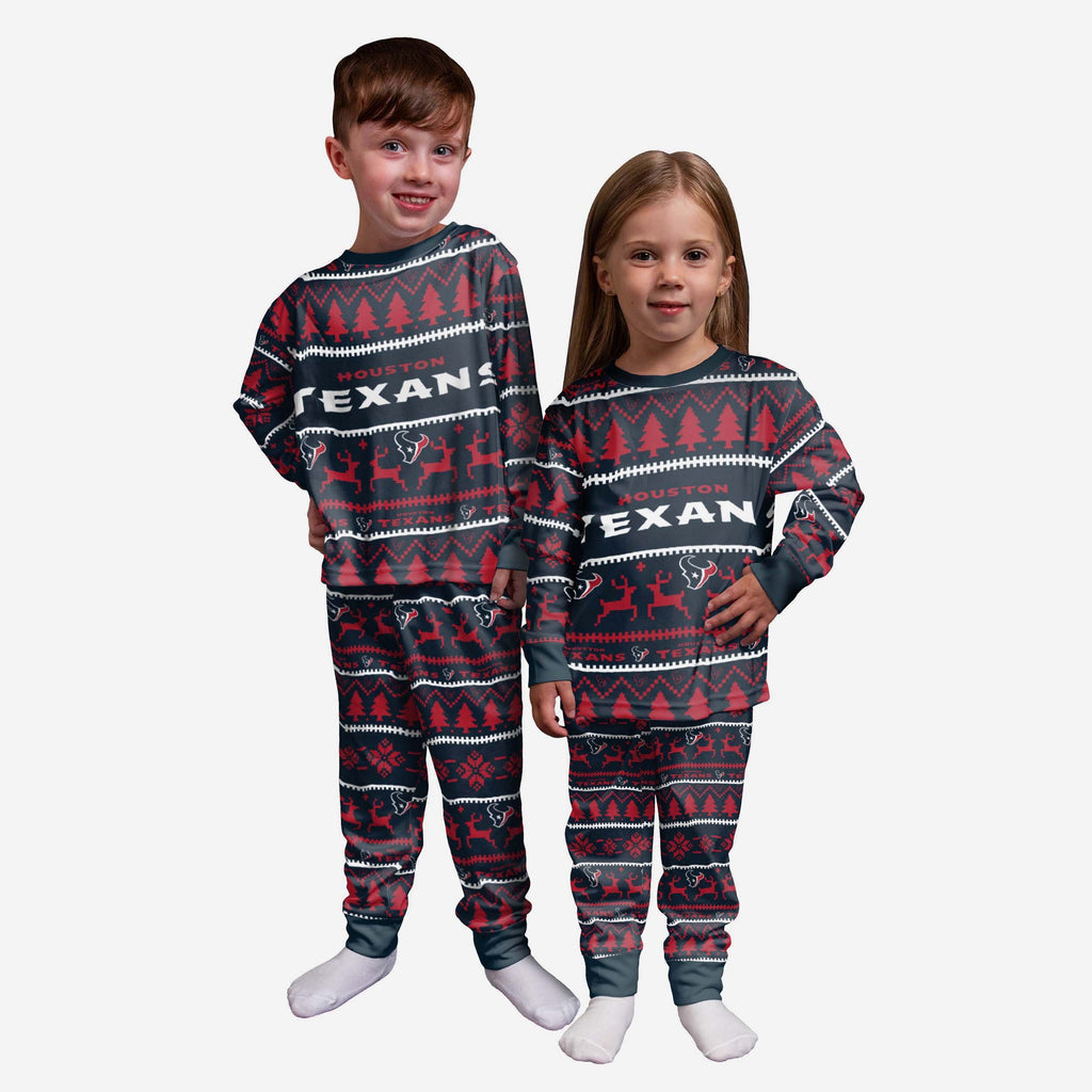 Houston Texans Toddler Family Holiday Pyjamas FOCO 2Y - FOCO.com | UK & IRE
