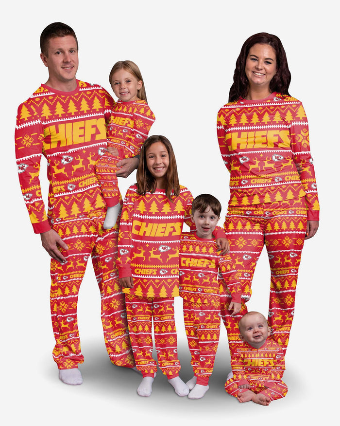 Kansas City Chiefs Toddler Family Holiday Pyjamas FOCO - FOCO.com | UK & IRE