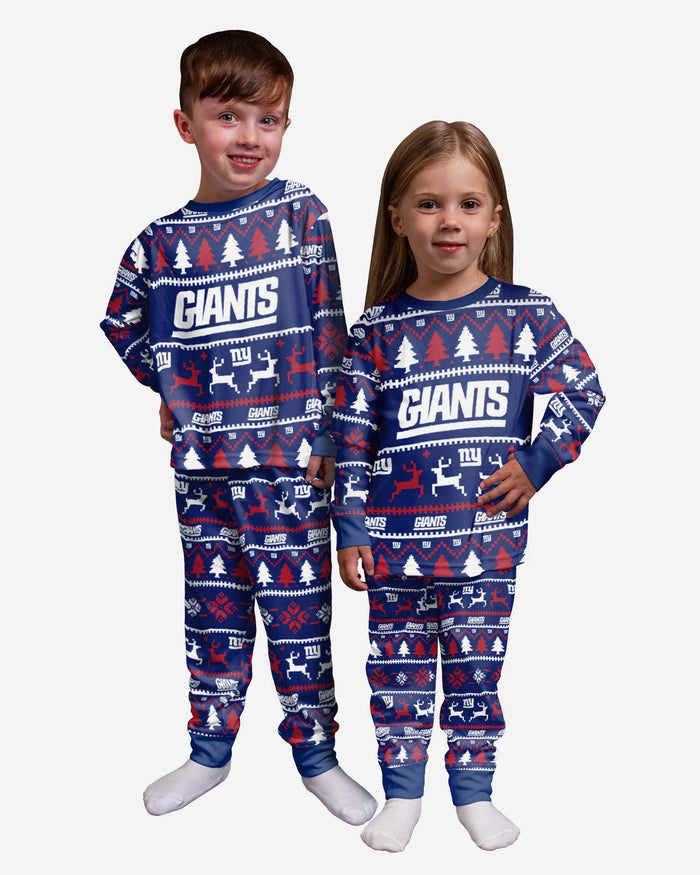 New York Giants Toddler Family Holiday Pyjamas FOCO 2Y - FOCO.com | UK & IRE