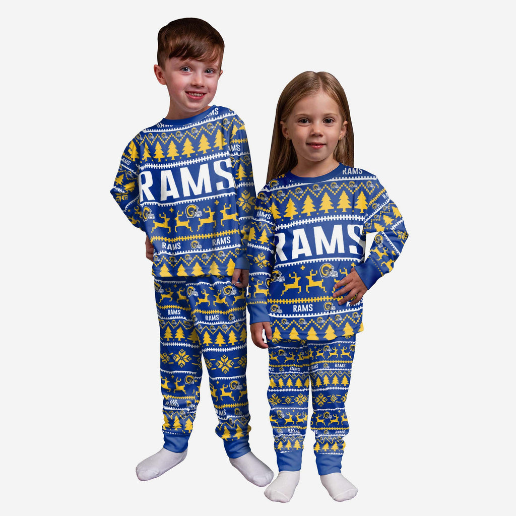 Los Angeles Rams Toddler Family Holiday Pyjamas FOCO 2Y - FOCO.com | UK & IRE