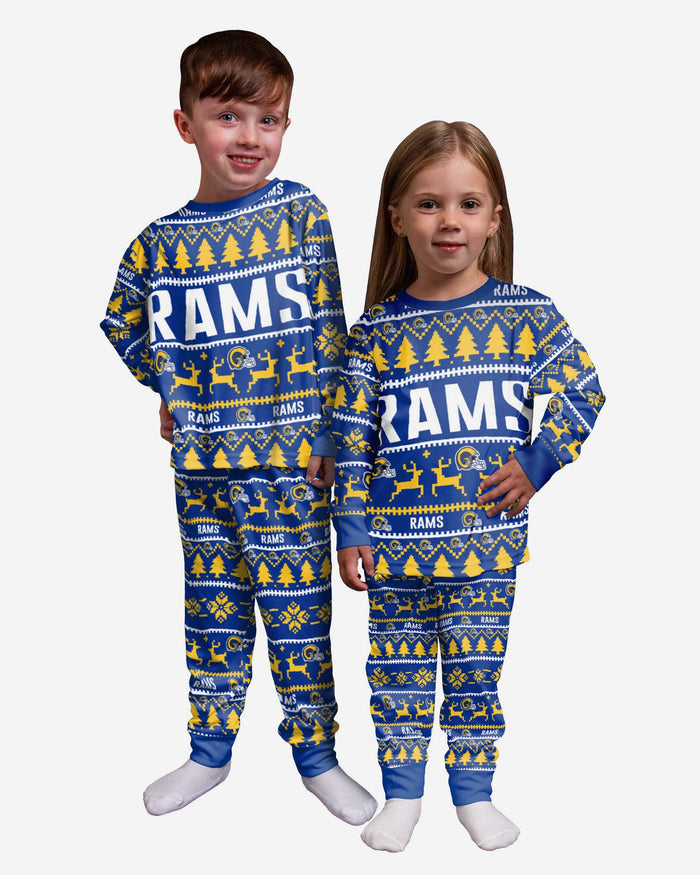 Los Angeles Rams Toddler Family Holiday Pyjamas FOCO 2Y - FOCO.com | UK & IRE