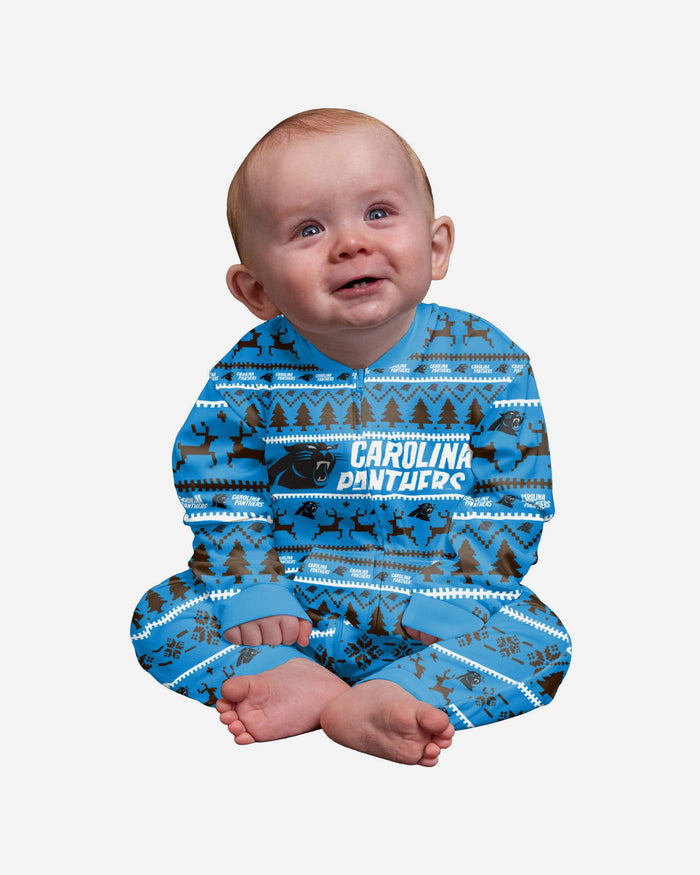 Carolina Panthers Infant Family Holiday Pyjamas FOCO 12M - FOCO.com | UK & IRE