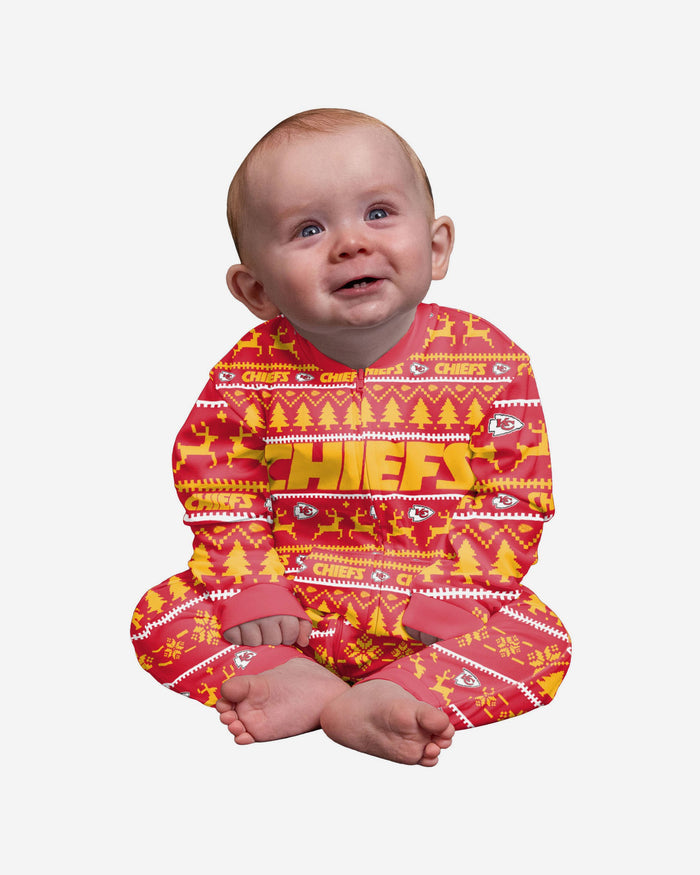 Kansas City Chiefs Infant Family Holiday Pyjamas FOCO 12M - FOCO.com | UK & IRE