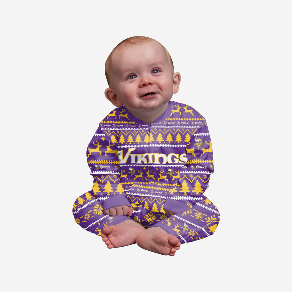Minnesota Vikings Infant Family Holiday Pyjamas FOCO 12M - FOCO.com | UK & IRE