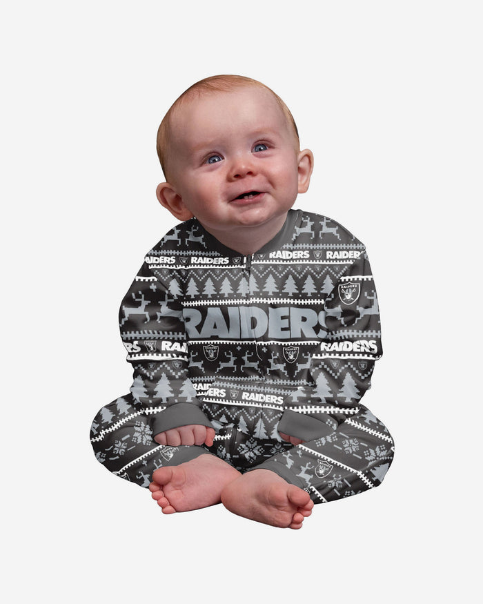 Las Vegas Raiders Infant Family Holiday Pyjamas FOCO 12M - FOCO.com | UK & IRE