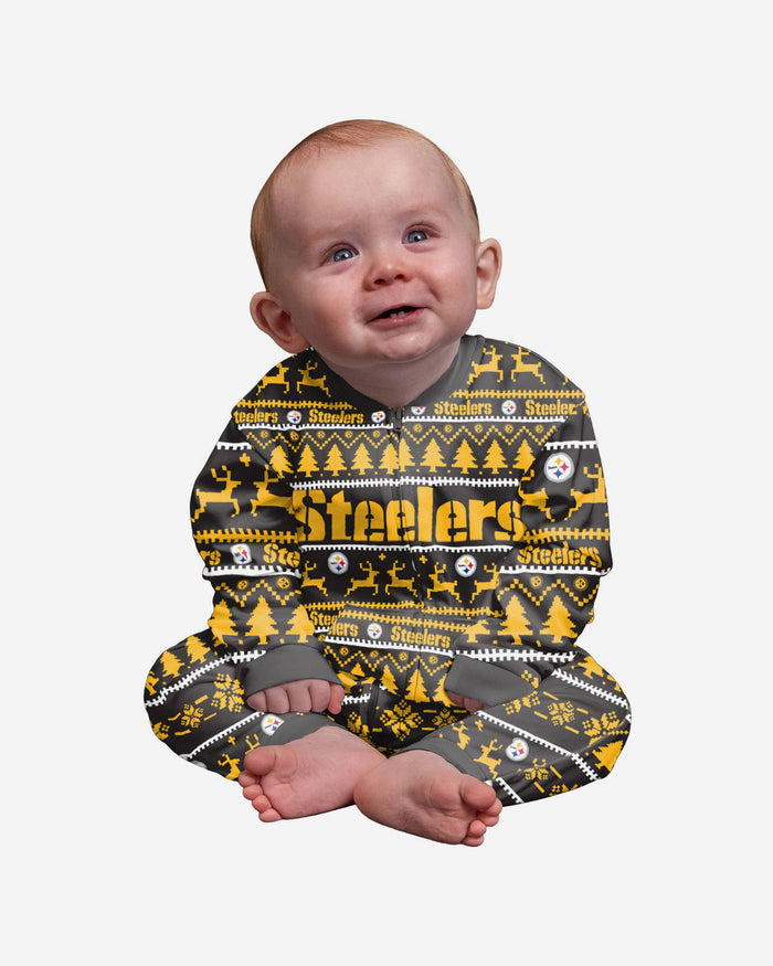 Pittsburgh Steelers Infant Family Holiday Pyjamas FOCO 12M - FOCO.com | UK & IRE