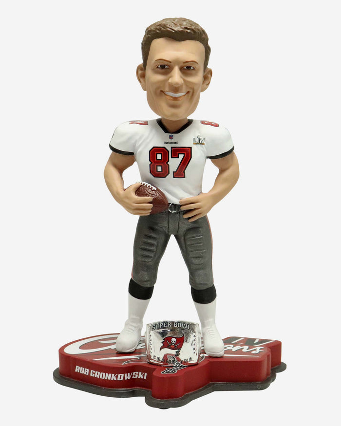 Rob Gronkowski Tampa Bay Buccaneers Super Bowl LV Champions Bobblehead FOCO - FOCO.com | UK & IRE