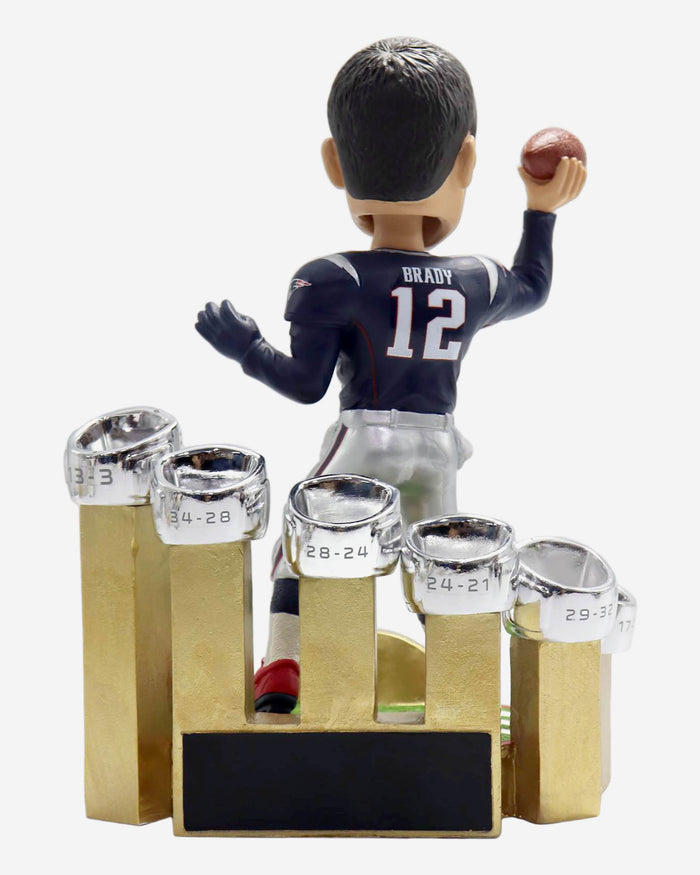 Tom Brady New England Patriots 6X Super Bowl Champion Bobblehead FOCO - FOCO.com | UK & IRE