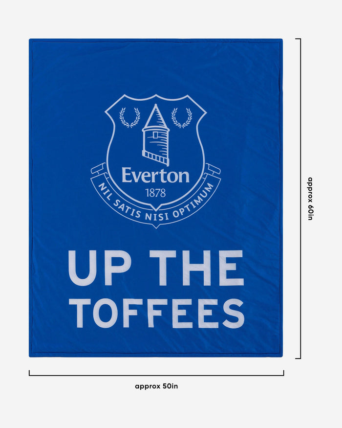 Everton FC Slogan Sherpa Plush Throw Blanket FOCO - FOCO.com | UK & IRE