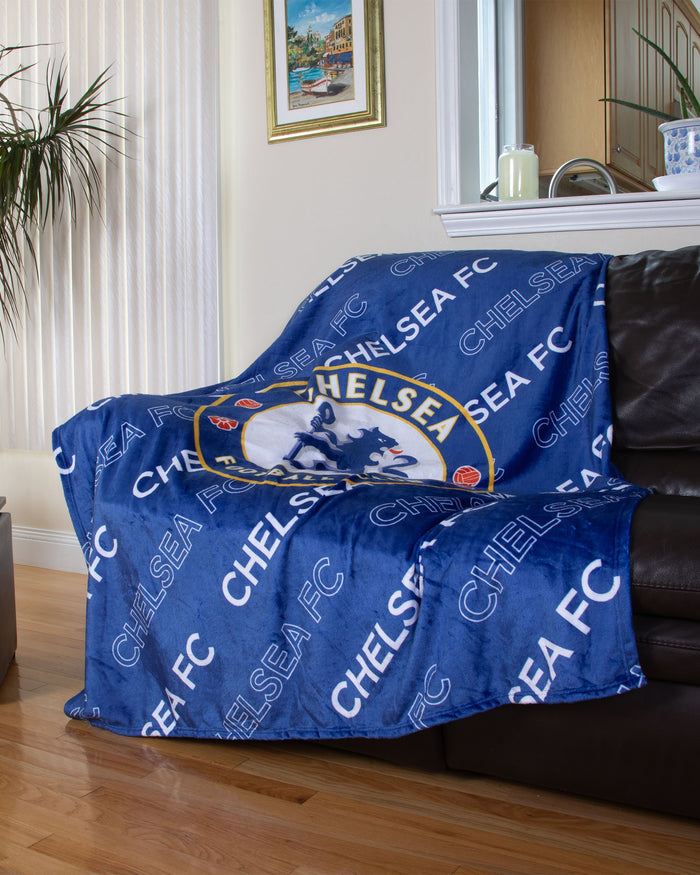 Chelsea FC Supreme Slumber Plush Throw Blanket FOCO - FOCO.com | UK & IRE