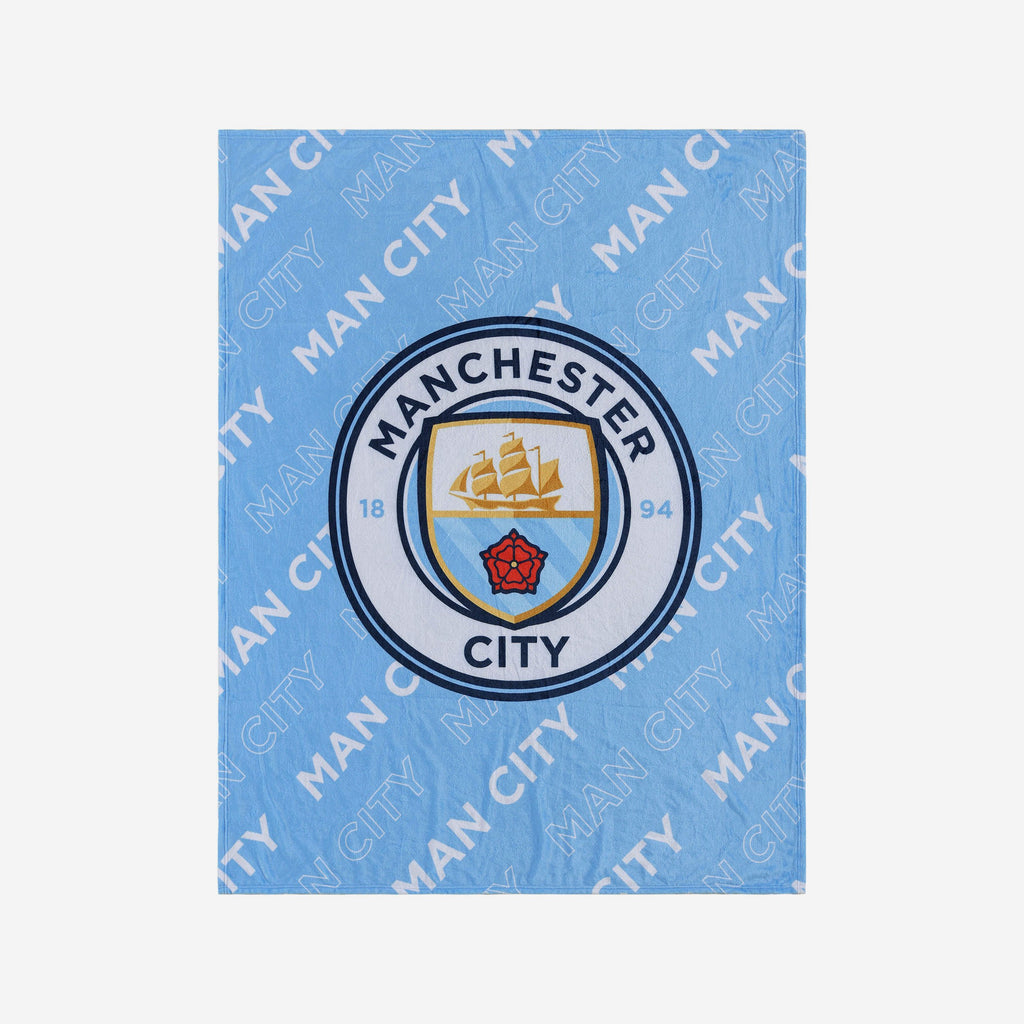 Manchester City FC Supreme Slumber Plush Throw Blanket FOCO - FOCO.com | UK & IRE