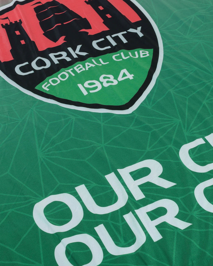 Cork City FC Slogan Sherpa Plush Throw Blanket FOCO - FOCO.com | UK & IRE