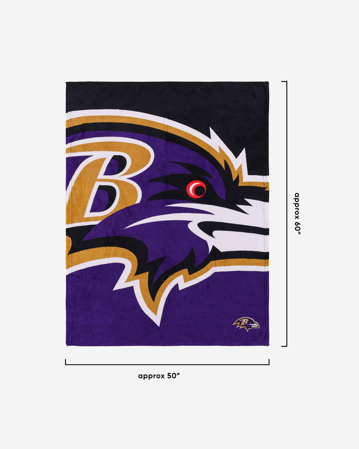 Baltimore Ravens Supreme Slumber Plush Throw Blanket FOCO - FOCO.com | UK & IRE