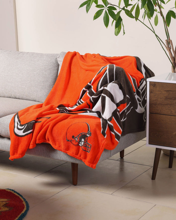 Cleveland Browns Supreme Slumber Plush Throw Blanket FOCO - FOCO.com | UK & IRE