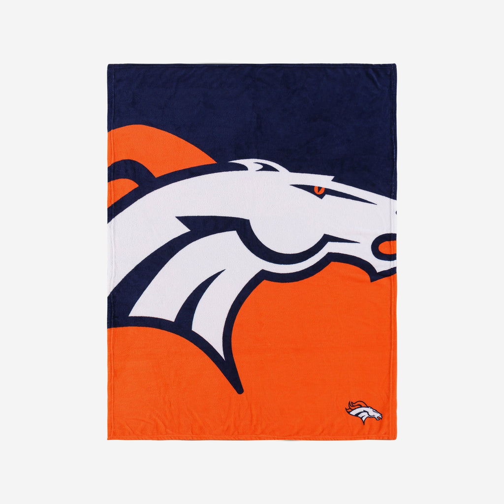 Denver Broncos Supreme Slumber Plush Throw Blanket FOCO - FOCO.com | UK & IRE
