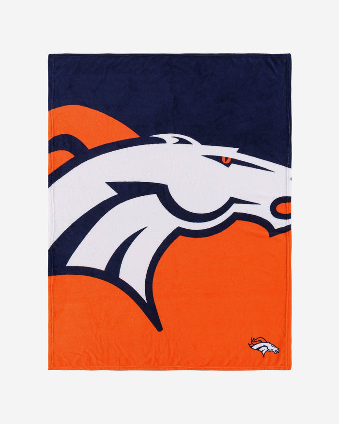Denver Broncos Supreme Slumber Plush Throw Blanket FOCO - FOCO.com | UK & IRE
