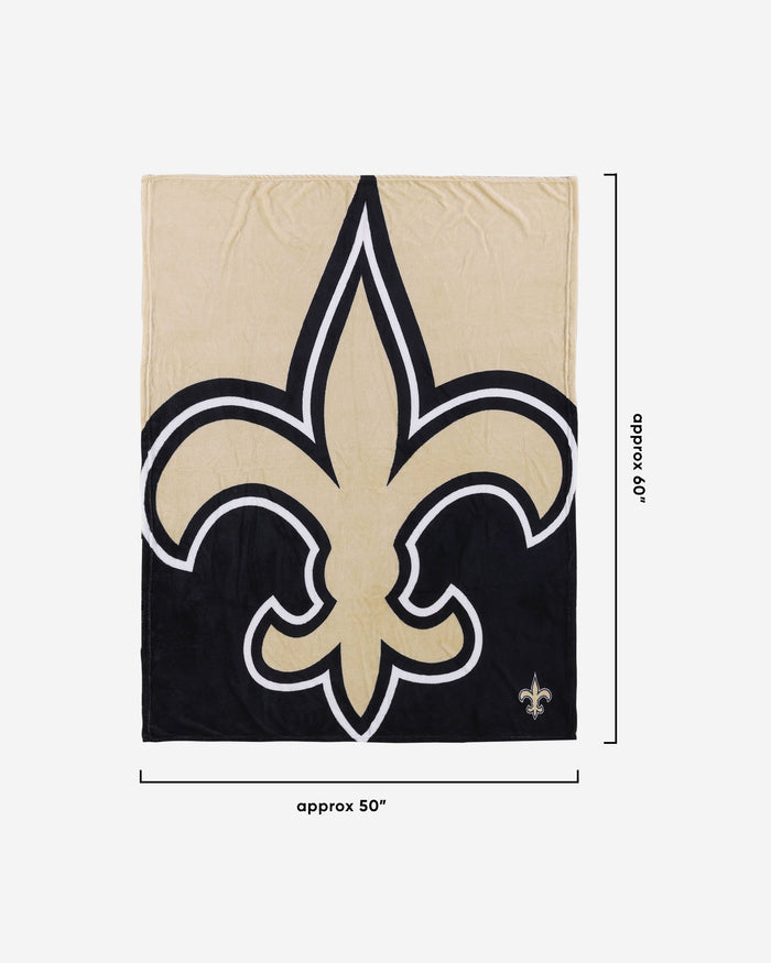 New Orleans Saints Supreme Slumber Plush Throw Blanket FOCO - FOCO.com | UK & IRE