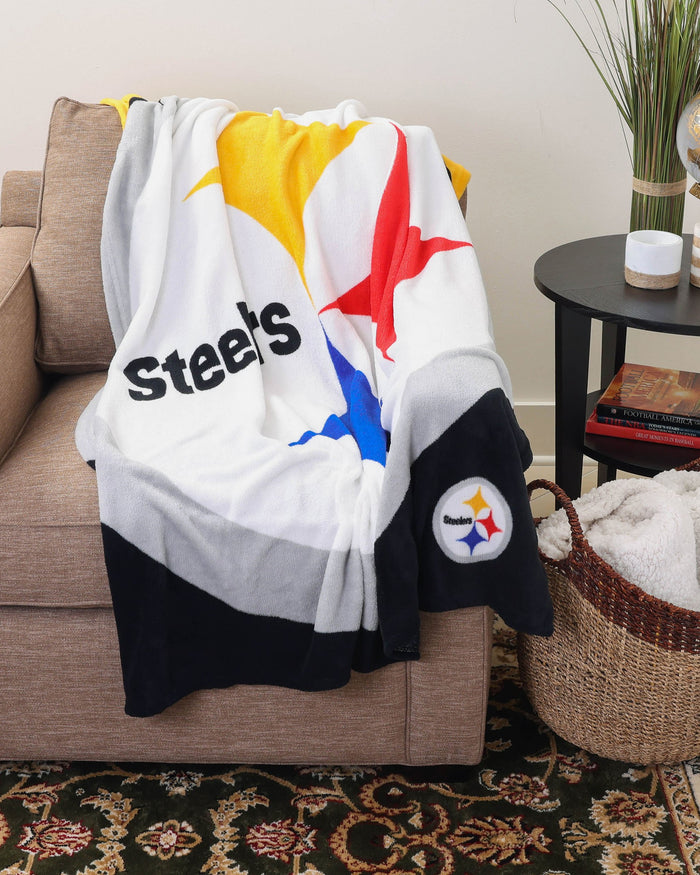Pittsburgh Steelers Supreme Slumber Plush Throw Blanket FOCO - FOCO.com | UK & IRE