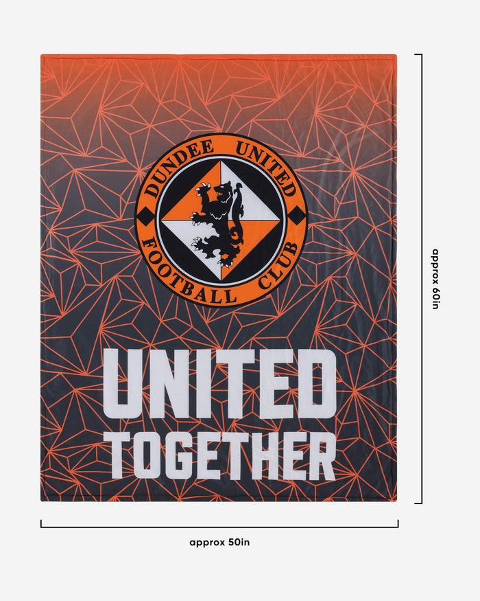 Dundee United FC Slogan Sherpa Plush Throw Blanket FOCO - FOCO.com | UK & IRE
