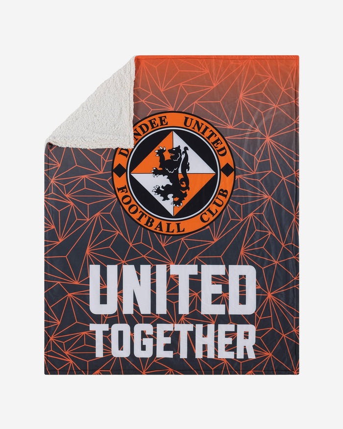 Dundee United FC Slogan Sherpa Plush Throw Blanket FOCO - FOCO.com | UK & IRE