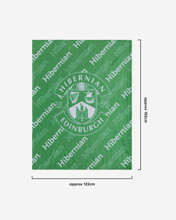 Hibernian FC Supreme Slumber Plush Throw Blanket FOCO - FOCO.com | UK & IRE