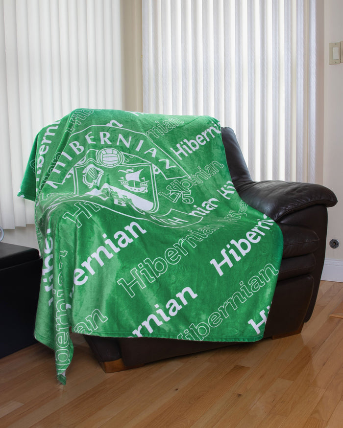 Hibernian FC Supreme Slumber Plush Throw Blanket FOCO - FOCO.com | UK & IRE