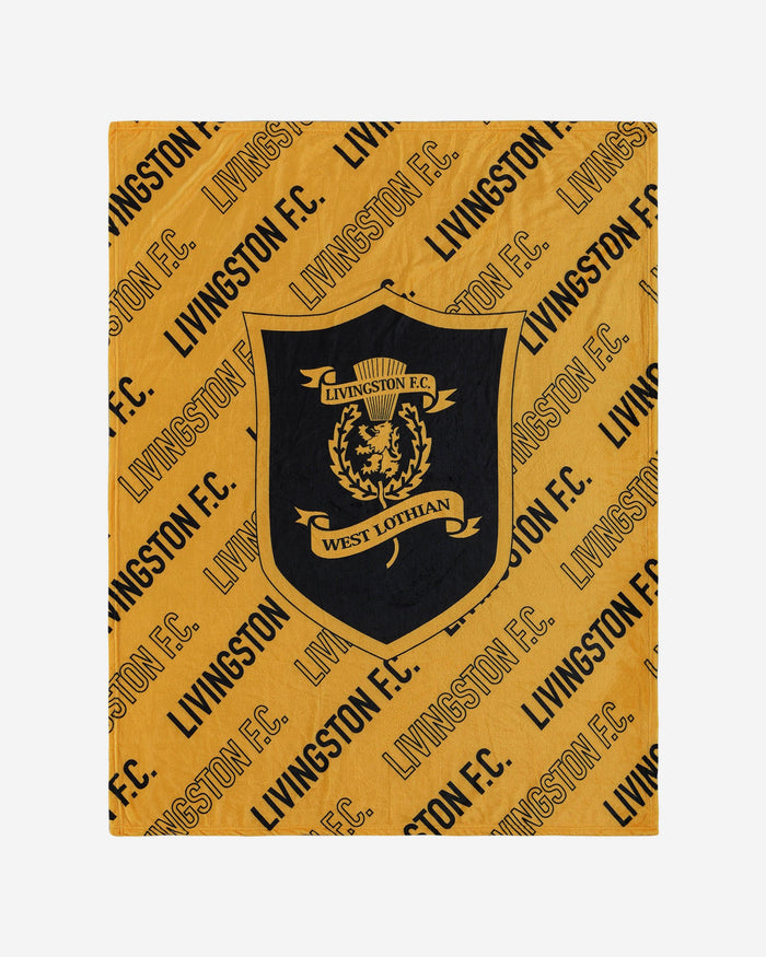 Livingston FC Supreme Slumber Plush Throw Blanket FOCO - FOCO.com | UK & IRE