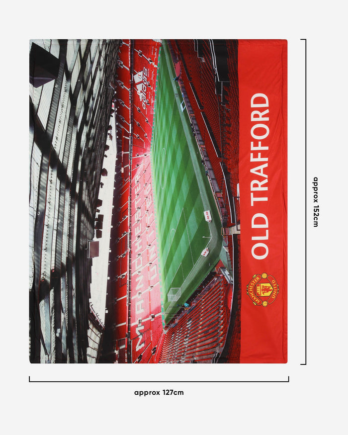 Manchester United FC Stadium Digital Print Blanket FOCO - FOCO.com | UK & IRE