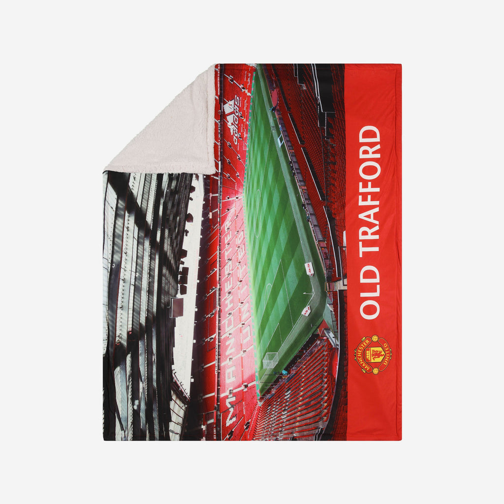 Manchester United FC Stadium Digital Print Blanket FOCO - FOCO.com | UK & IRE