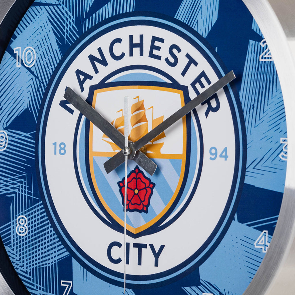 Manchester City FC Metal Wall Clock FOCO | UK