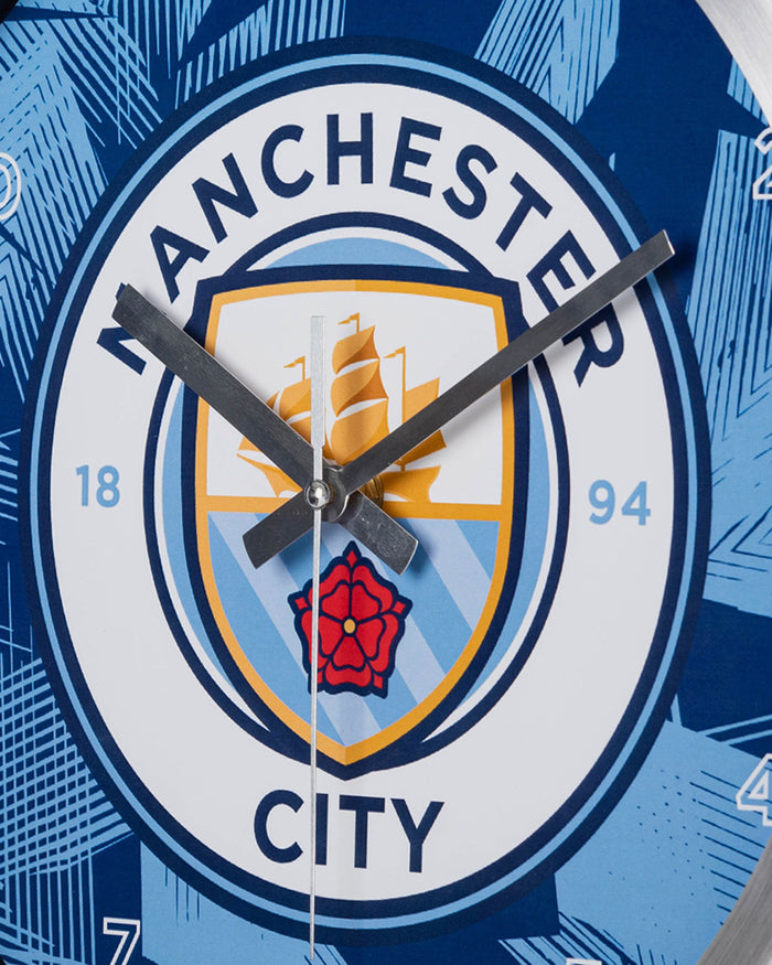 Manchester City FC Metal Wall Clock FOCO - FOCO.com | UK & IRE