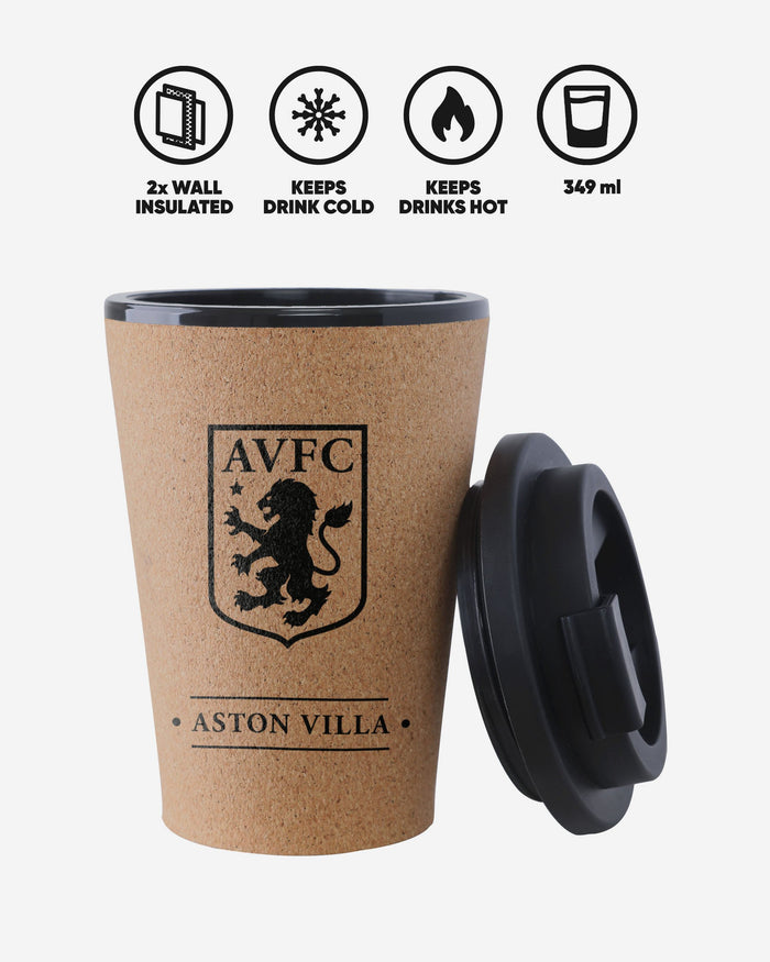 Aston Villa FC 350 mL Cork Travel Mug FOCO - FOCO.com | UK & IRE