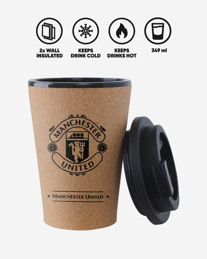 Manchester United FC 350 mL Cork Travel Mug FOCO - FOCO.com | UK & IRE