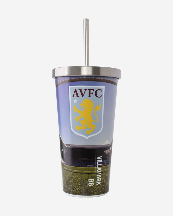 Aston Villa FC Digital Print Stadium Cup And Straw FOCO - FOCO.com | UK & IRE