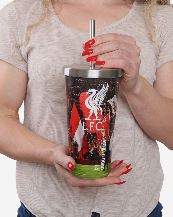 Liverpool FC Digital Print Stadium Cup And Straw FOCO - FOCO.com | UK & IRE