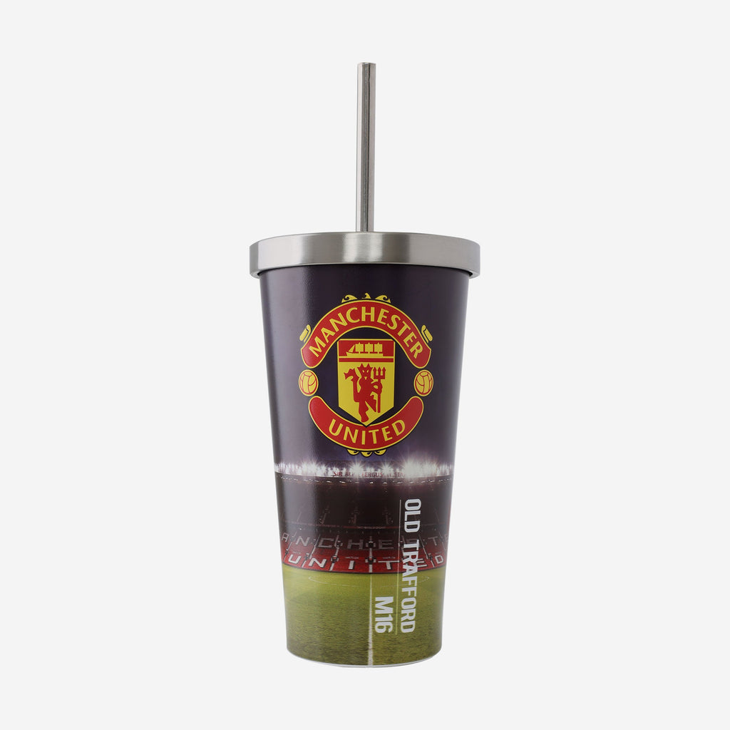 Manchester United FC Digital Print Stadium Cup And Straw FOCO - FOCO.com | UK & IRE