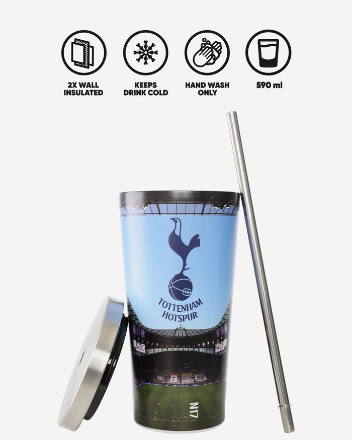 Tottenham Hotspur Digital Print Stadium Cup And Straw FOCO - FOCO.com | UK & IRE